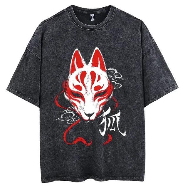 Demon Slayer Vintage Washed Cotton T-Shirts Series (16 Styles) - AnimeGo Store