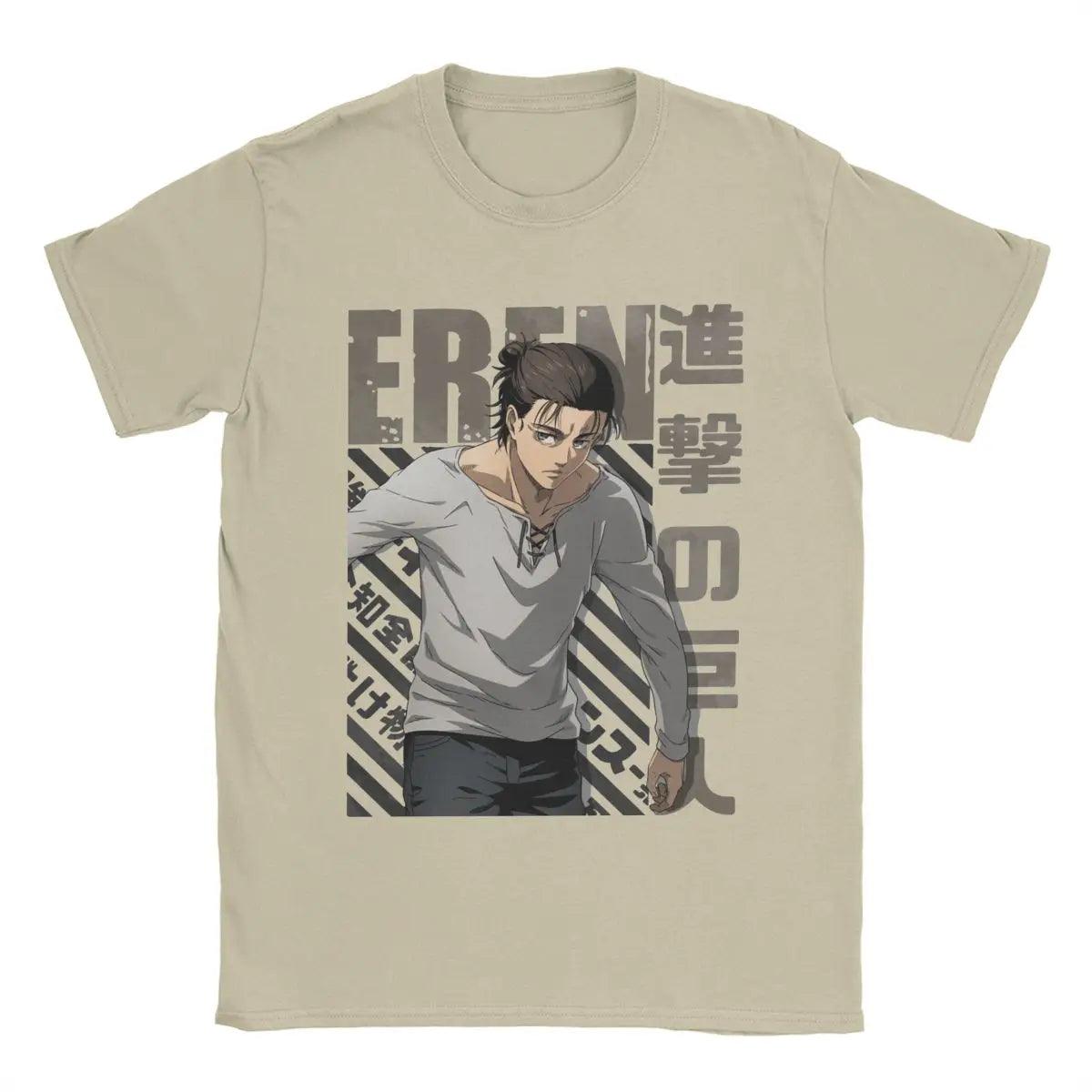 Attack on Titan Eren Yeager Cotton T-Shirts (5 Colors) - AnimeGo Store