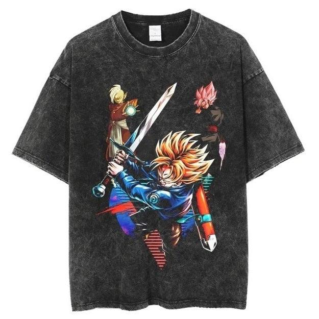 Dragon Ball Vintage Washed Cotton T-Shirts Series GO (16 Styles) - AnimeGo Store