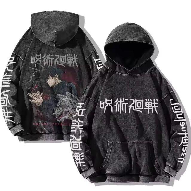 Jujutsu Kaisen Vintage Washed Cotton Hoodies Series (20 Styles) - AnimeGo Store