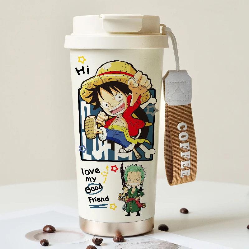 One Piece Luffy/Zoro 530ml Thermos Mug/Cup (4 Styles) - AnimeGo Store