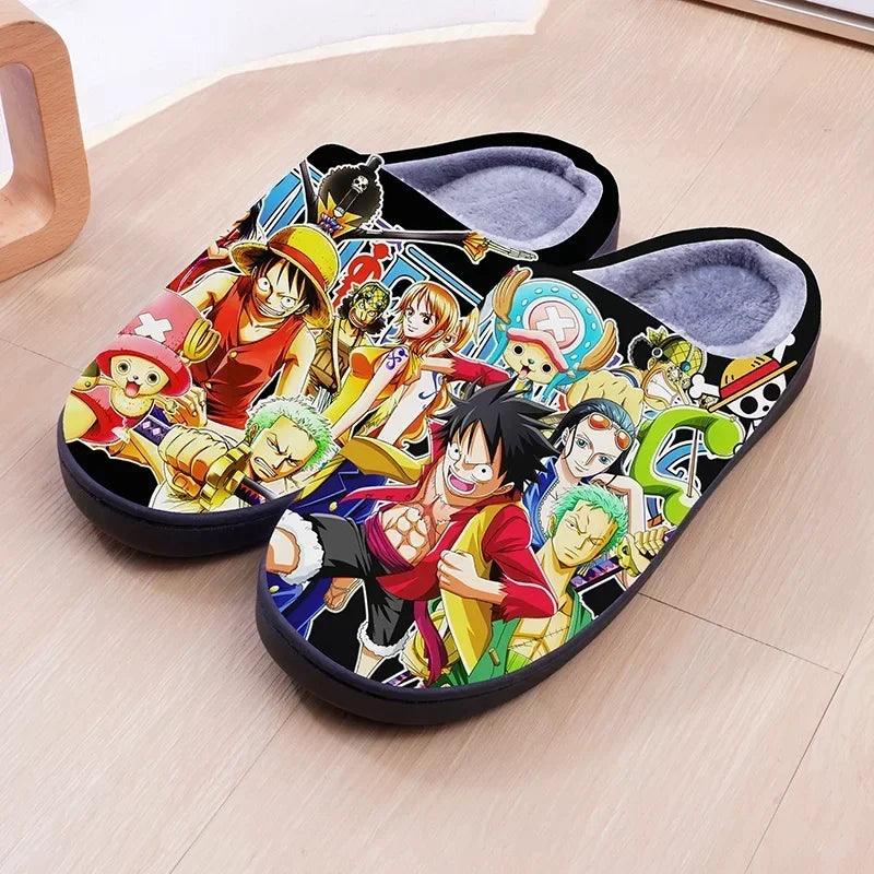 One Piece Warm Slippers (16 Styles) - AnimeGo Store