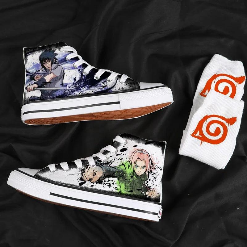 Naruto High Top Canvas Shoes / Sneakers (7 Styles) - AnimeGo Store