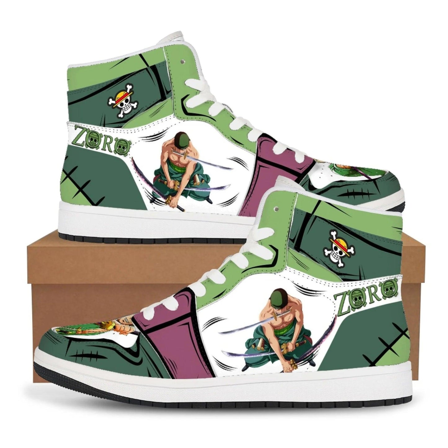 One Piece Custom Sneakers / Basketball Shoes (7 Styles) - AnimeGo Store