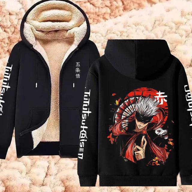 Jujutsu Kaisen Fleece Hoodie Jackets Collection (14 Styles) - AnimeGo Store