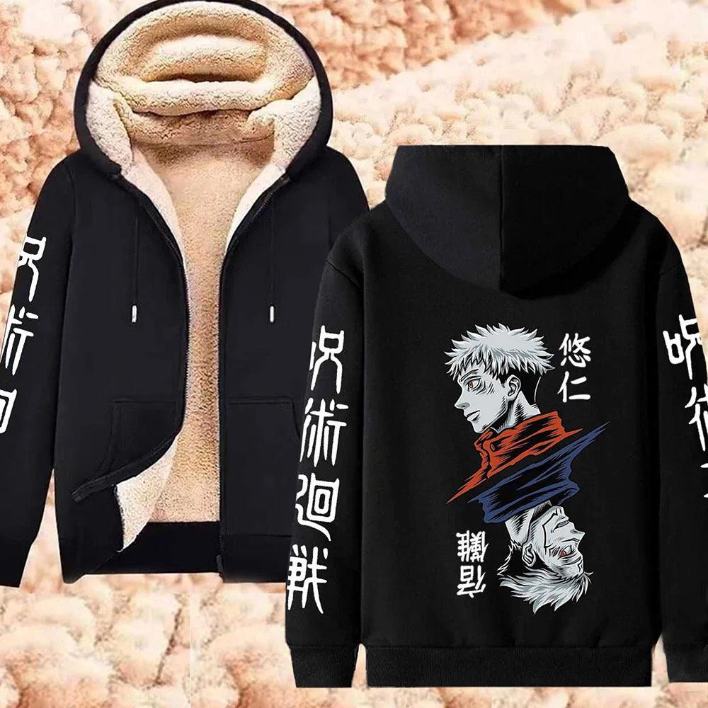 Jujutsu Kaisen Fleece Hoodie Jackets Collection (14 Styles) - AnimeGo Store