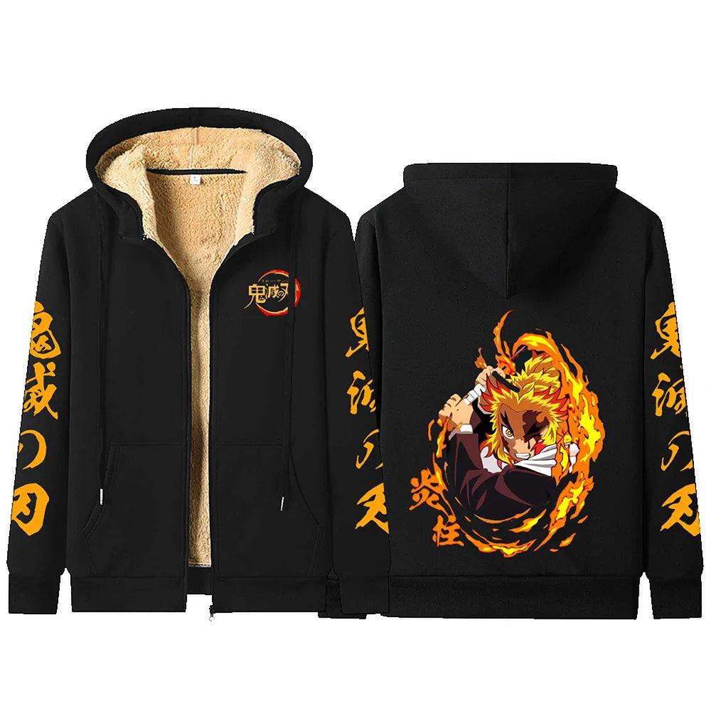 Demon Slayer Fleece Hoodie Jackets Collection (8 Styles) - AnimeGo Store