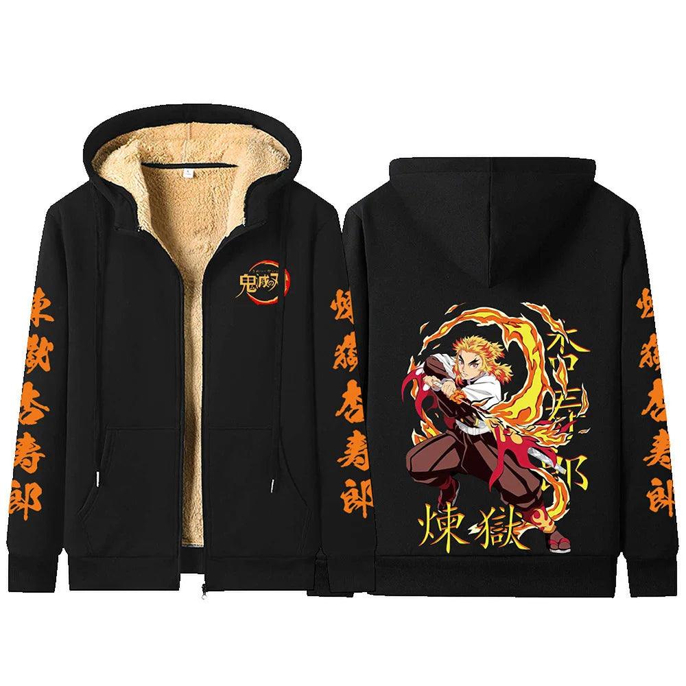 Demon Slayer Fleece Hoodie Jackets Collection (8 Styles) - AnimeGo Store