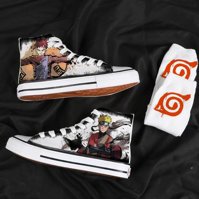 Naruto High Top Canvas Shoes / Sneakers (7 Styles) - AnimeGo Store