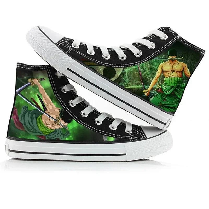 One Piece High Top Canvas Shoes / Sneakers (10 Styles) - AnimeGo Store