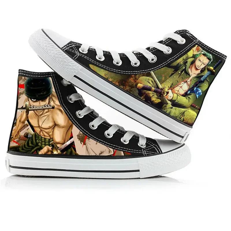 One Piece High Top Canvas Shoes / Sneakers (10 Styles) - AnimeGo Store