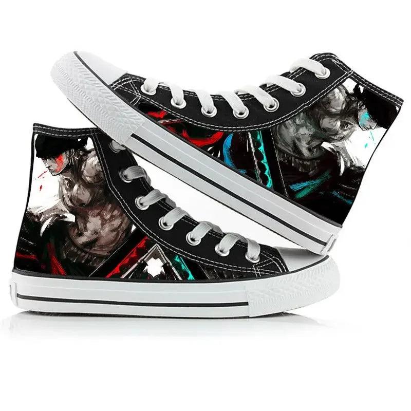 One Piece High Top Canvas Shoes / Sneakers (10 Styles) - AnimeGo Store