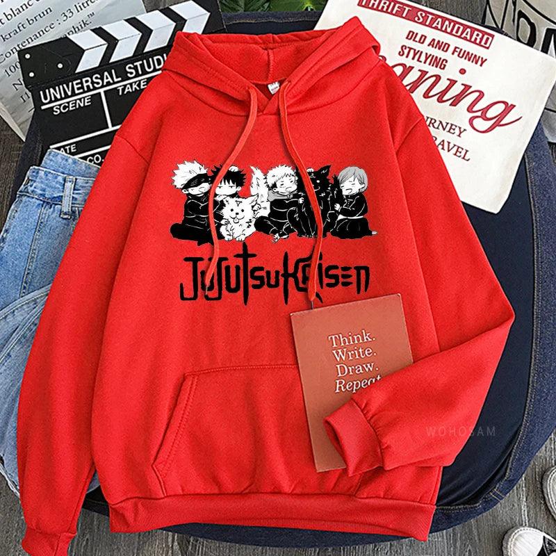 Jujutsu Kaisen Gojo x Itadori x Fushiguro x Kugisaki Hoodies (12 Colors) - AnimeGo Store