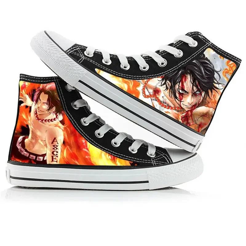 One Piece High Top Canvas Shoes / Sneakers (10 Styles) - AnimeGo Store