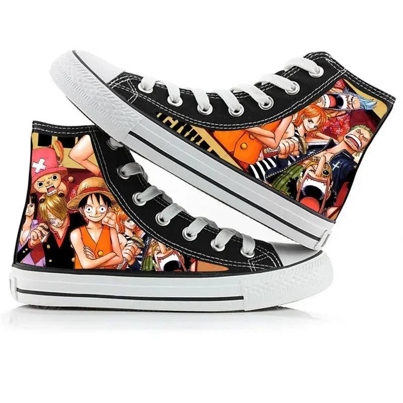 One Piece High Top Canvas Shoes / Sneakers (10 Styles) - AnimeGo Store