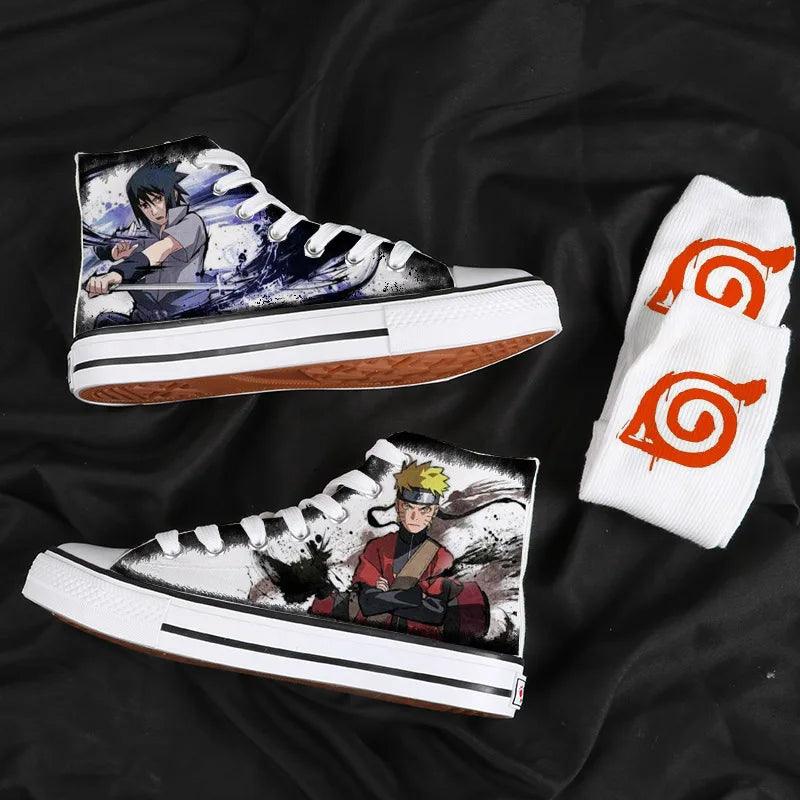 Naruto High Top Canvas Shoes / Sneakers (7 Styles) - AnimeGo Store