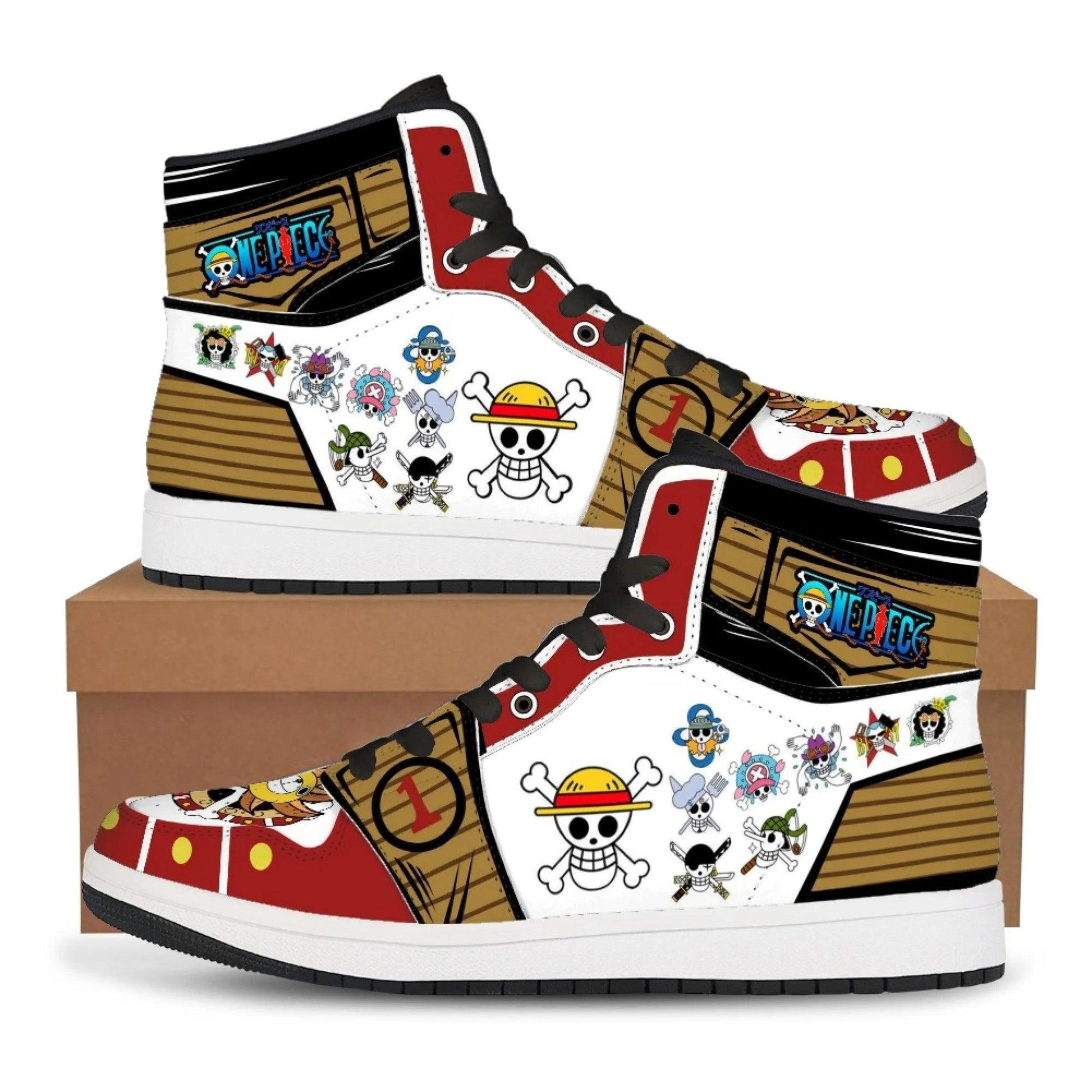 One Piece Custom Sneakers / Basketball Shoes (7 Styles) - AnimeGo Store