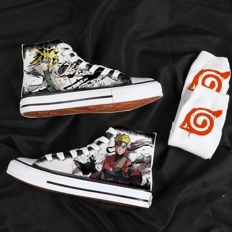 Naruto High Top Canvas Shoes / Sneakers (7 Styles) - AnimeGo Store