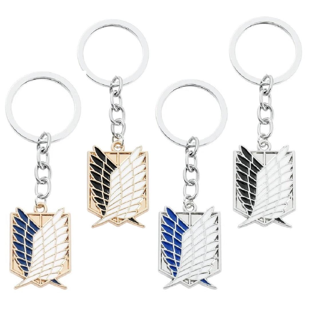 Attack On Titan Survey Corps Wings of Freedom Keychains (4 Colors) - AnimeGo Store