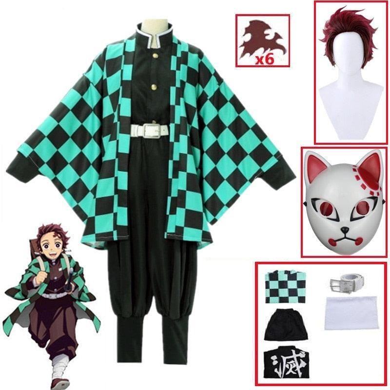 Demon Slayer Tanjiro Kamado Cosplay Costume - AnimeGo Store