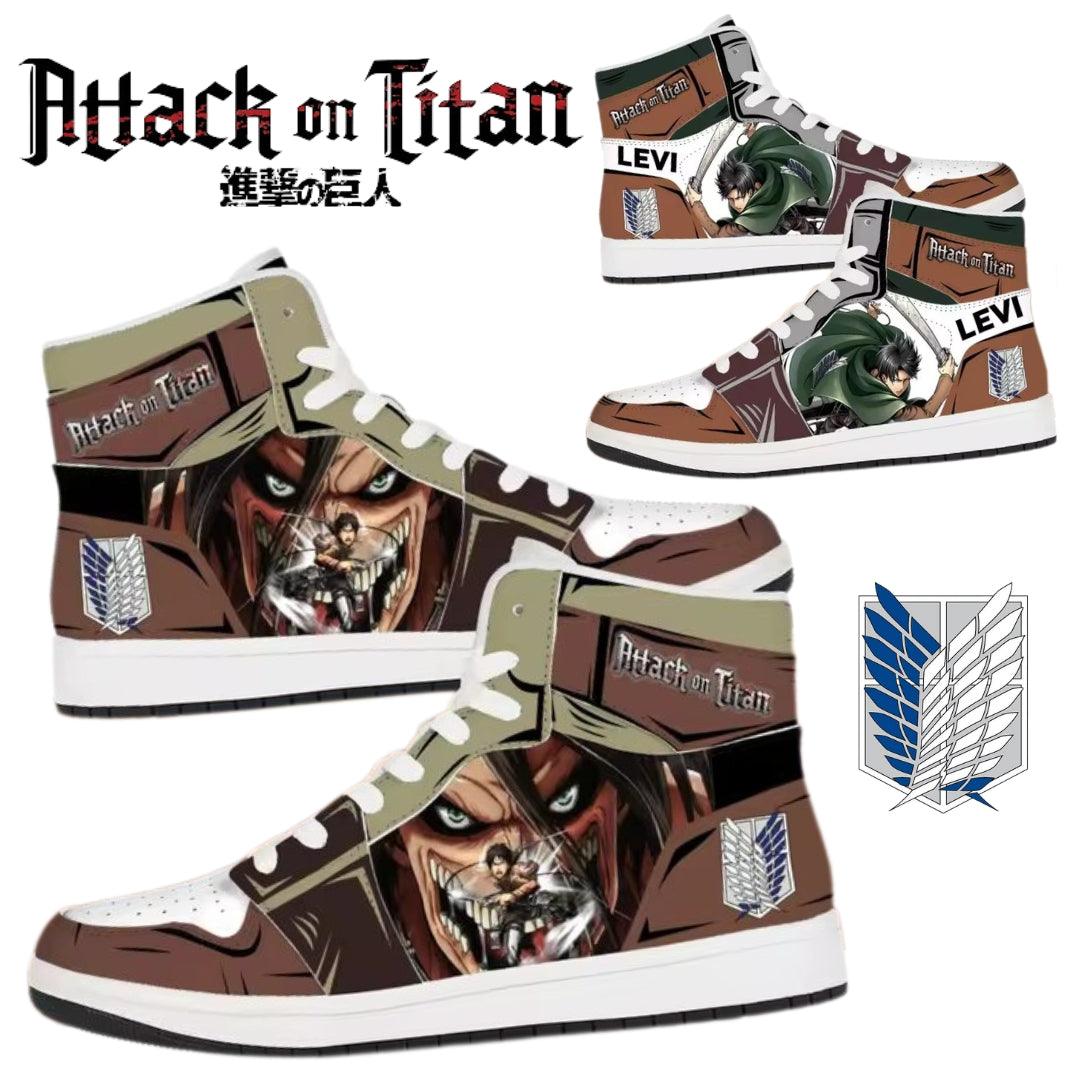 Attack On Titan Custom Sneakers / Basketball Shoes (2 Styles) - AnimeGo Store