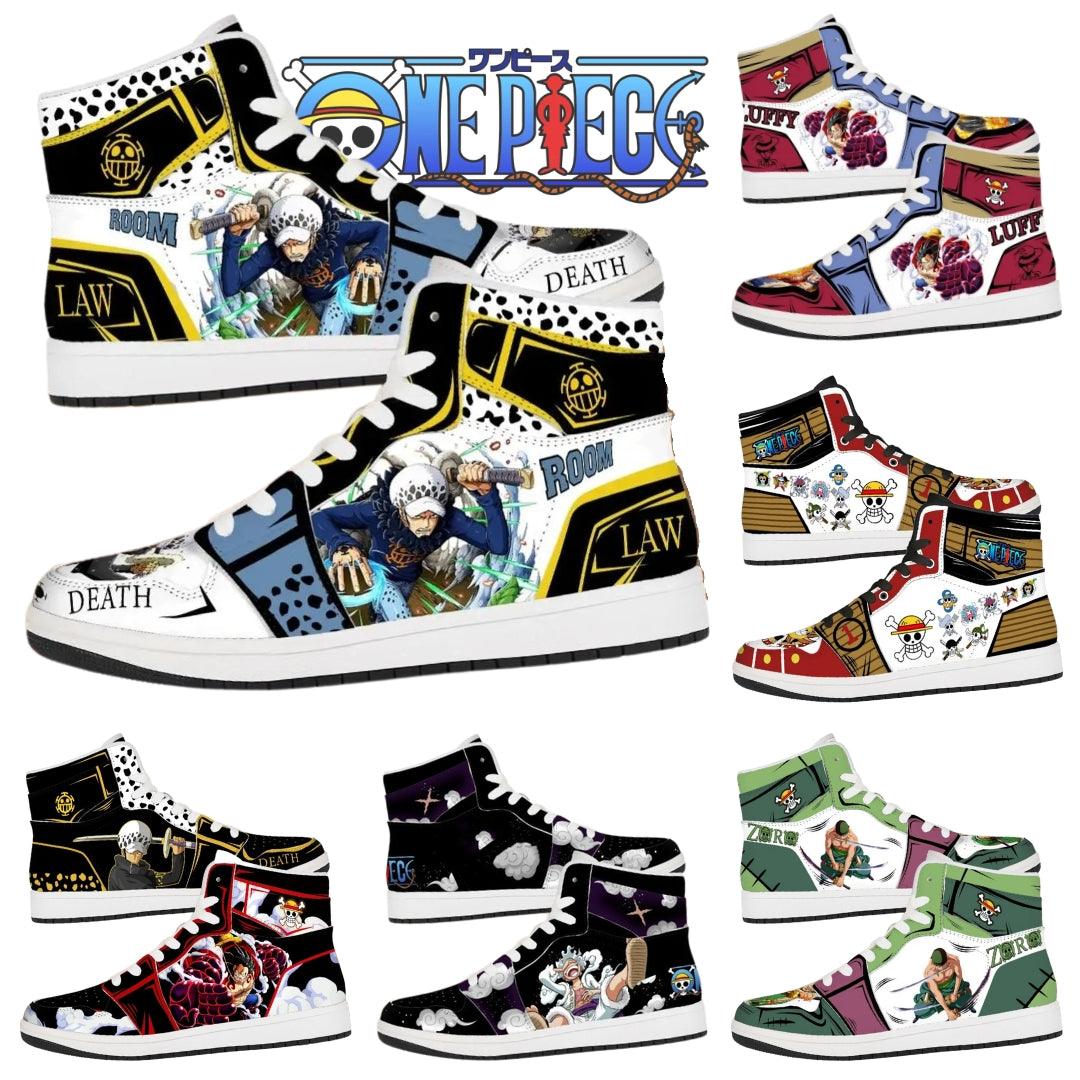 One Piece Custom Sneakers / Basketball Shoes (7 Styles) - AnimeGo Store