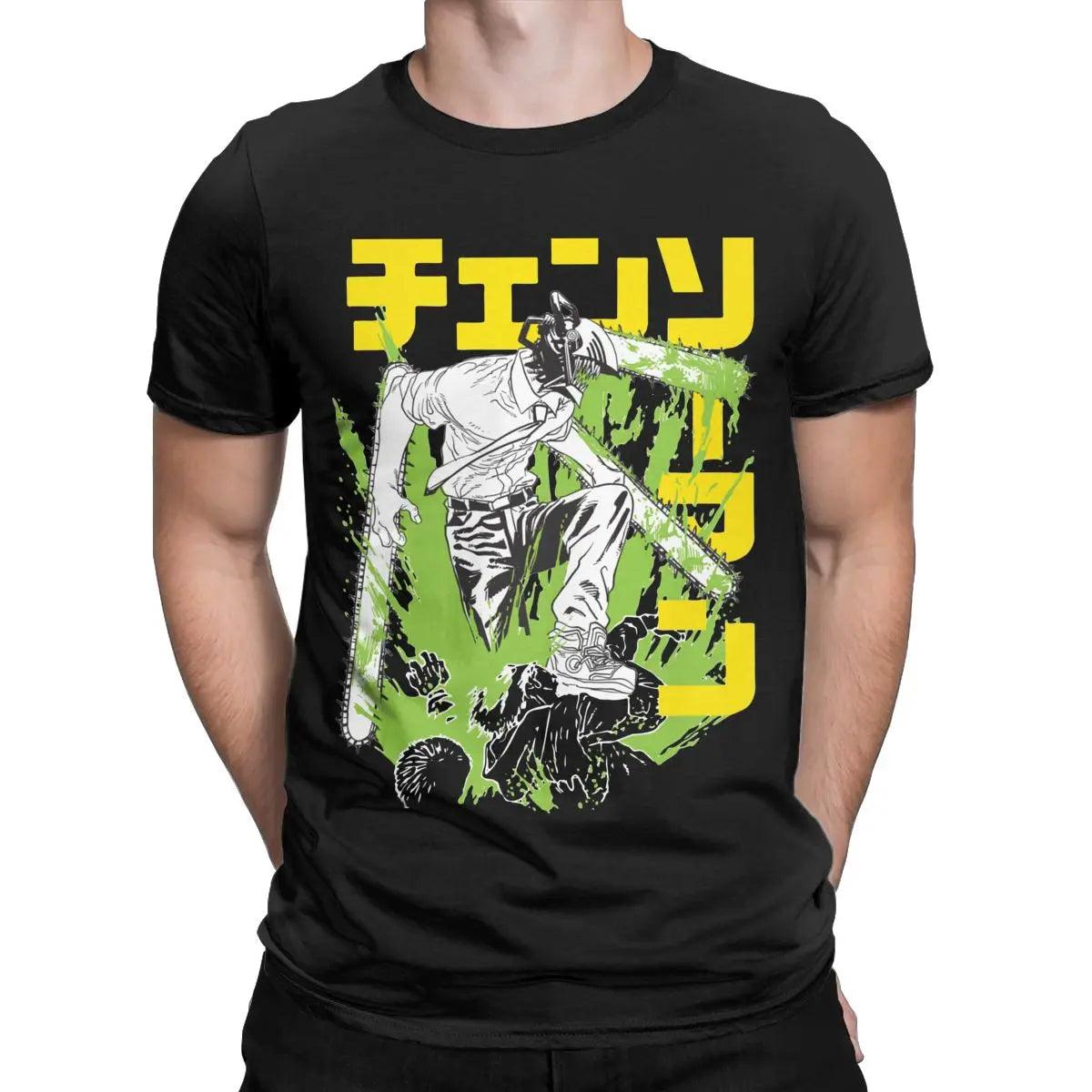 Chainsaw Man Cotton T-Shirts 2.0 (5 Colors) - AnimeGo Store