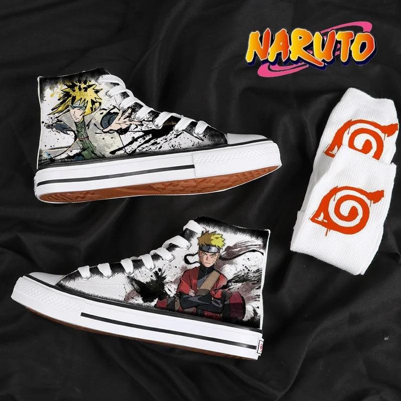 Naruto High Top Canvas Shoes / Sneakers (7 Styles) - AnimeGo Store