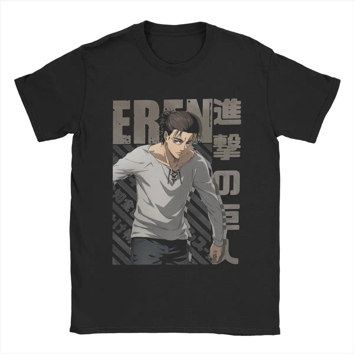 Attack on Titan Eren Yeager Cotton T-Shirts (5 Colors) - AnimeGo Store