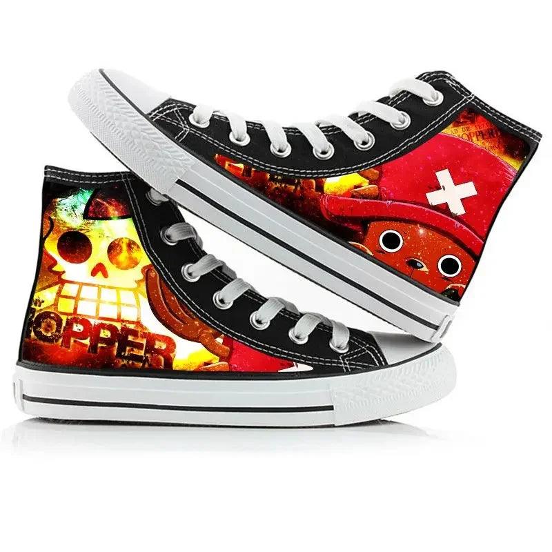 One Piece High Top Canvas Shoes / Sneakers (10 Styles) - AnimeGo Store