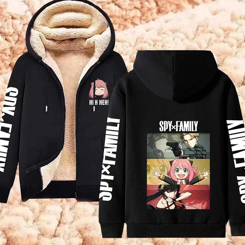 Spy x Family Fleece Hoodie Jackets Series (14 Styles) - AnimeGo Store