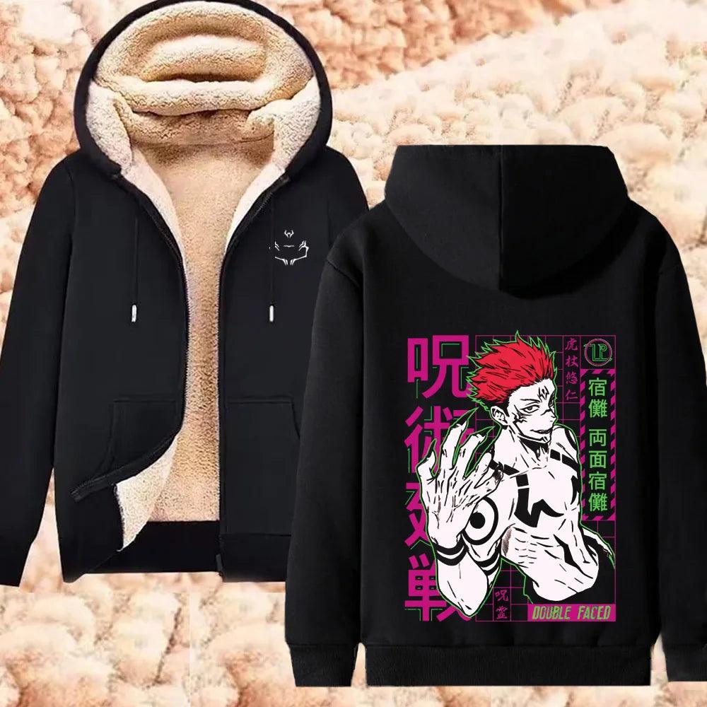 Jujutsu Kaisen Fleece Hoodie Jackets Collection (14 Styles) - AnimeGo Store