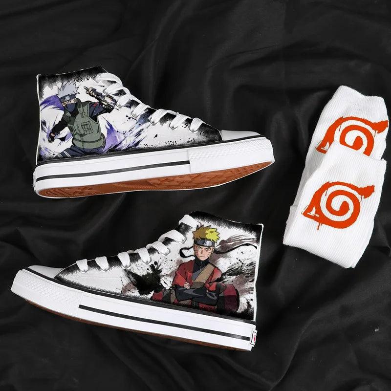 Naruto High Top Canvas Shoes / Sneakers (7 Styles) - AnimeGo Store