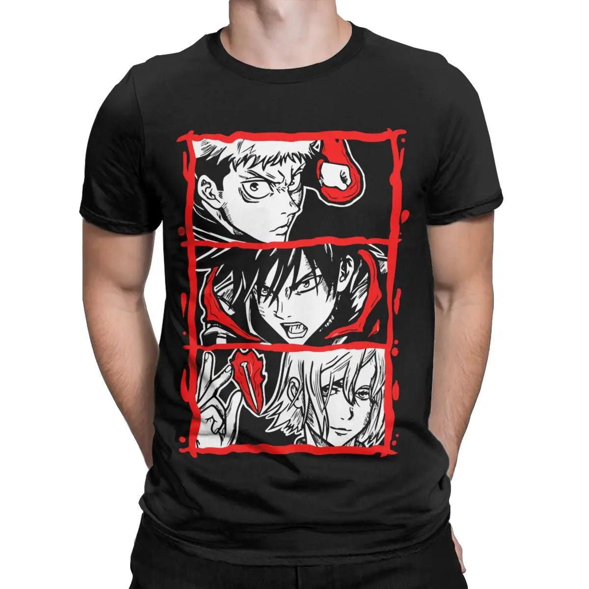 Jujutsu Kaisen Yuji/Megumi/Nobara Cotton T-Shirts (5 Colors) - AnimeGo Store