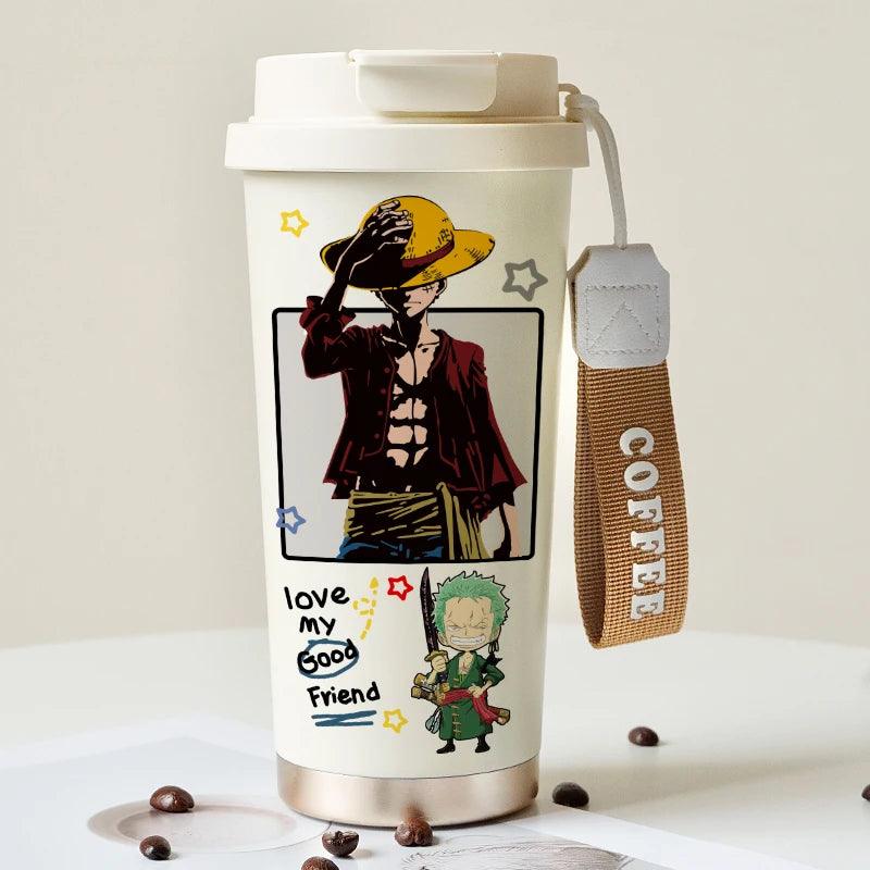 One Piece Luffy/Zoro 530ml Thermos Mug/Cup (4 Styles) - AnimeGo Store