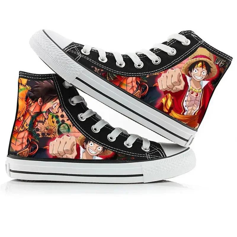 One Piece High Top Canvas Shoes / Sneakers (10 Styles) - AnimeGo Store