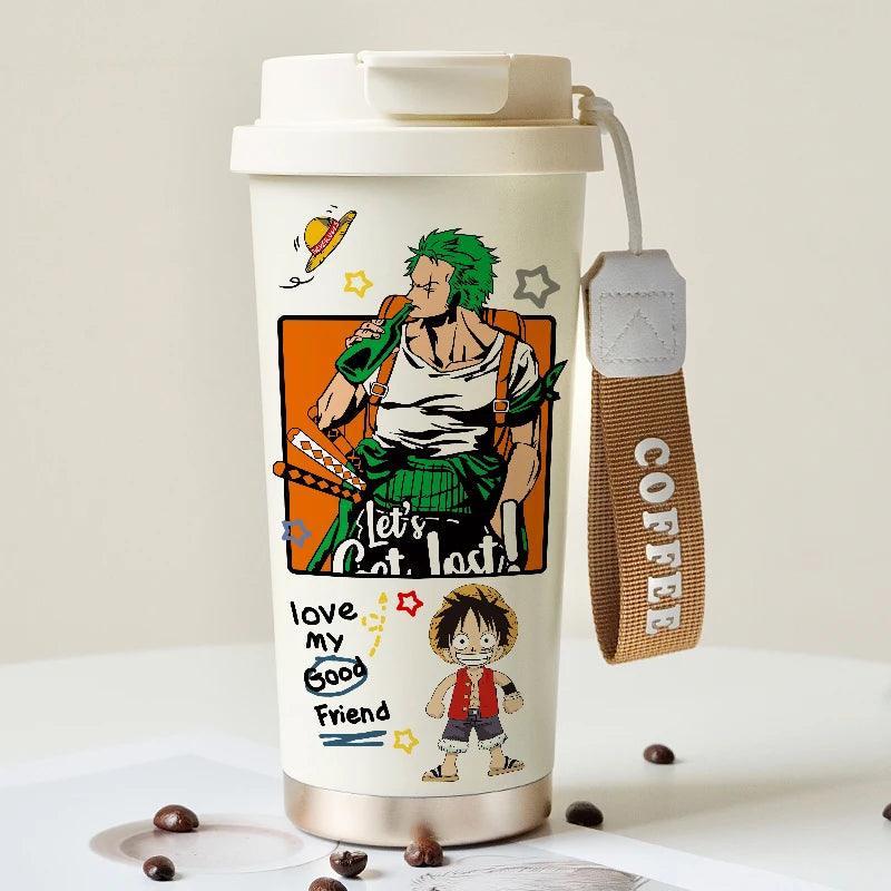 One Piece Luffy/Zoro 530ml Thermos Mug/Cup (4 Styles) - AnimeGo Store