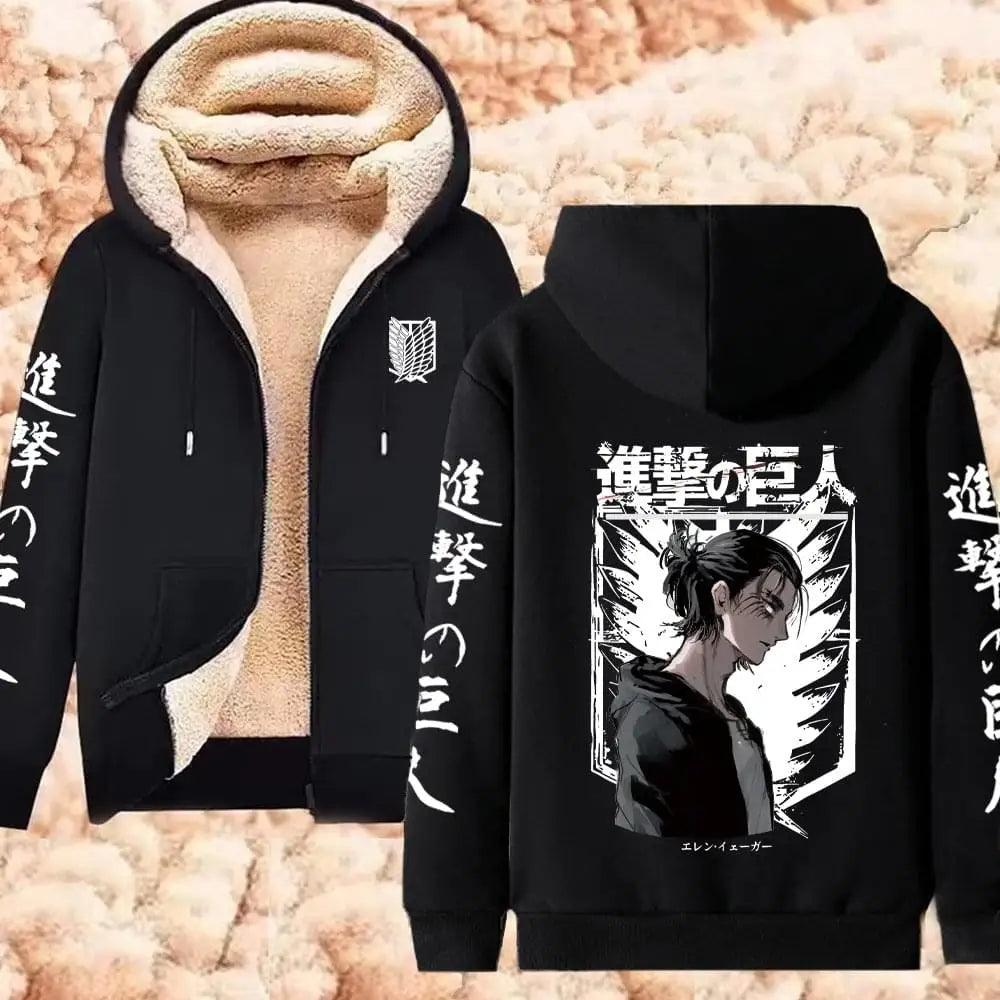 Attack On Titan Fleece Hoodie Jackets Series (14 Styles) - AnimeGo Store