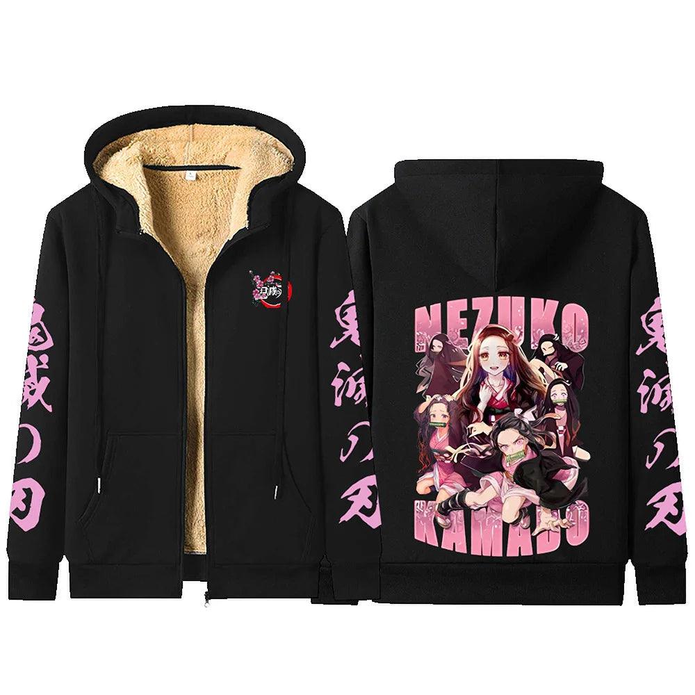 Demon Slayer Fleece Hoodie Jackets Collection (8 Styles) - AnimeGo Store