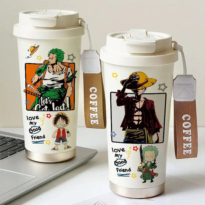 One Piece Luffy/Zoro 530ml Thermos Mug/Cup (4 Styles) - AnimeGo Store