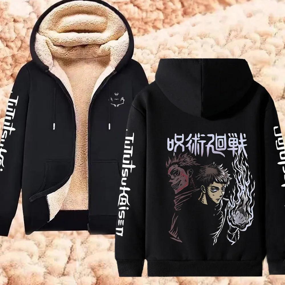 Jujutsu Kaisen Fleece Hoodie Jackets Collection (14 Styles) - AnimeGo Store