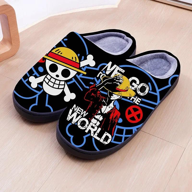 One Piece Warm Slippers (16 Styles) - AnimeGo Store