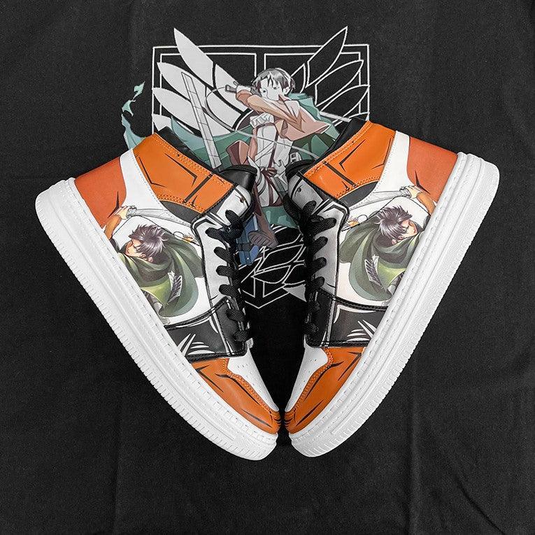 Attack on Titan Levi High Top Shoes / Sneakers - AnimeGo Store