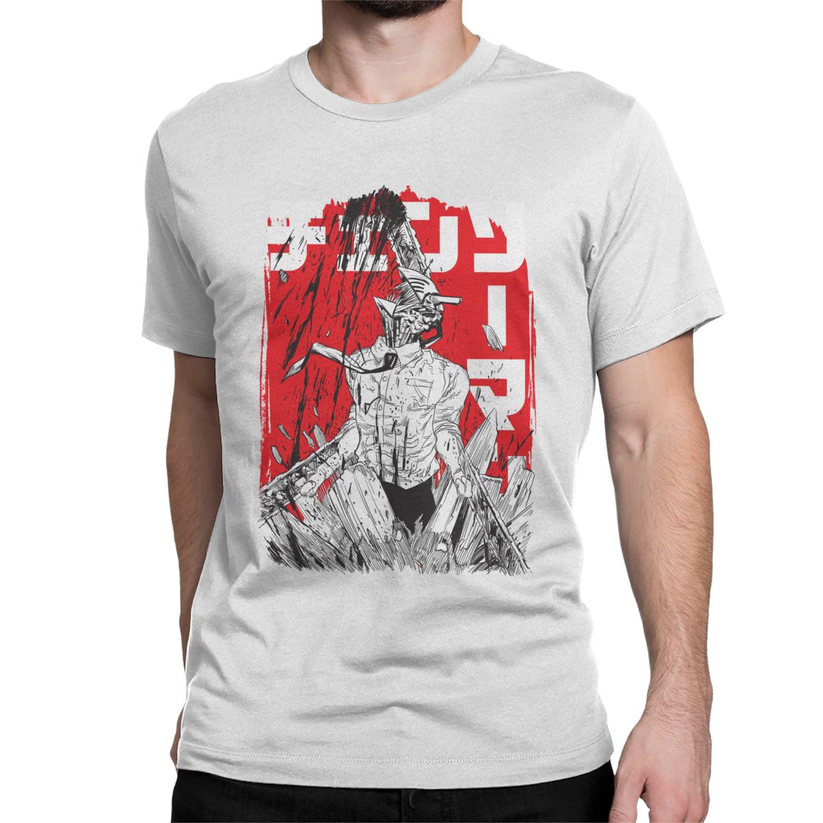 Chainsaw Man Cotton T-Shirts (6 Colors) - AnimeGo Store