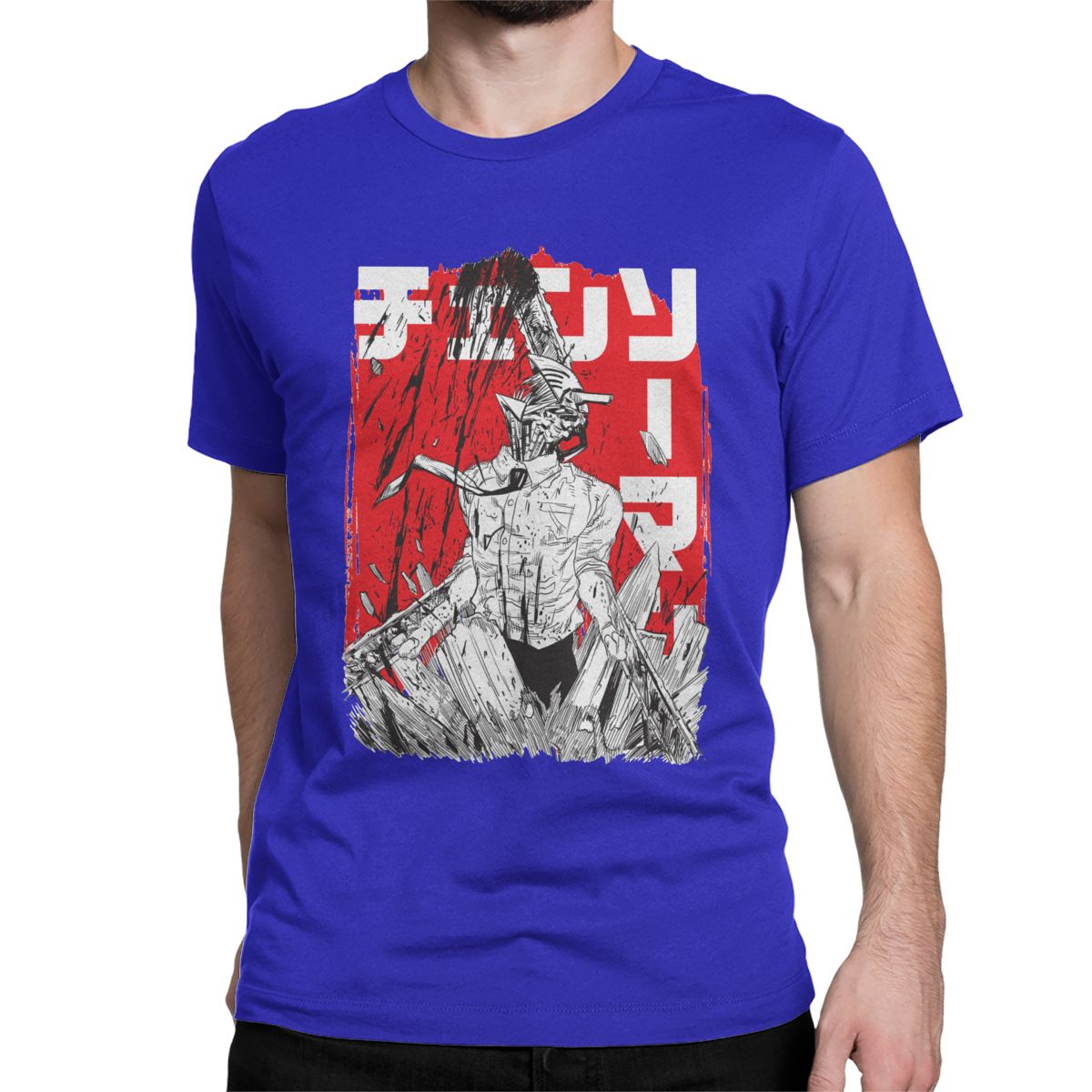 Chainsaw Man Cotton T-Shirts (6 Colors) - AnimeGo Store