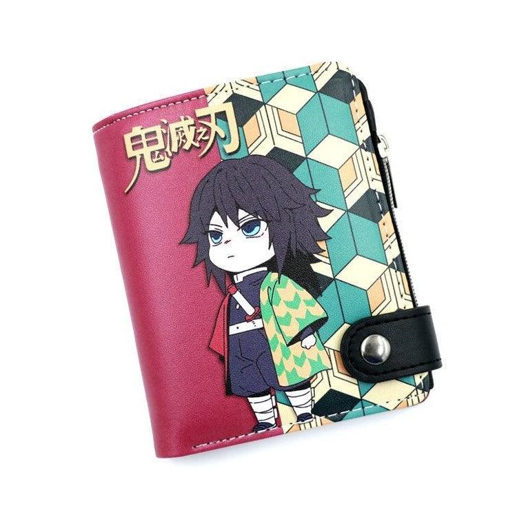 Demon Slayer Chibi PU Leather Button Wallet (6 Styles) - AnimeGo Store