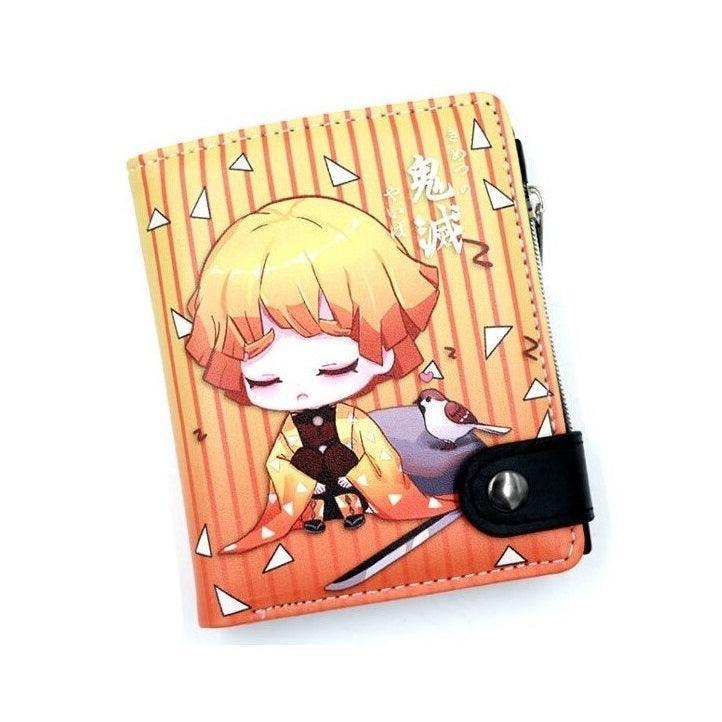Demon Slayer Chibi PU Leather Button Wallet (6 Styles) - AnimeGo Store