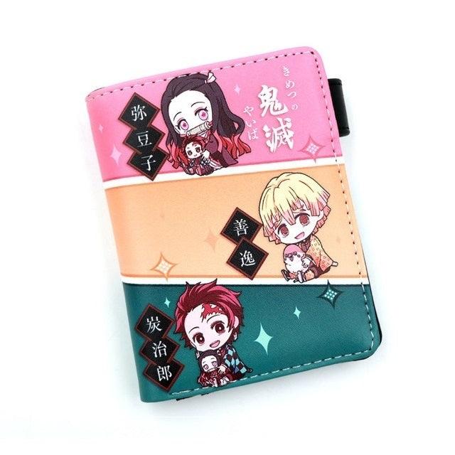 Demon Slayer Chibi PU Leather Button Wallet (7 Styles) - AnimeGo Store