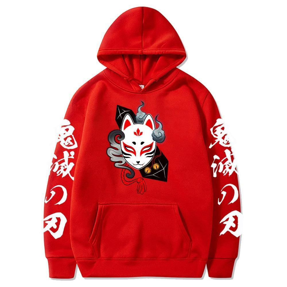 Demon Slayer Kitsune Mask Hoodies (6 Colors) - AnimeGo Store