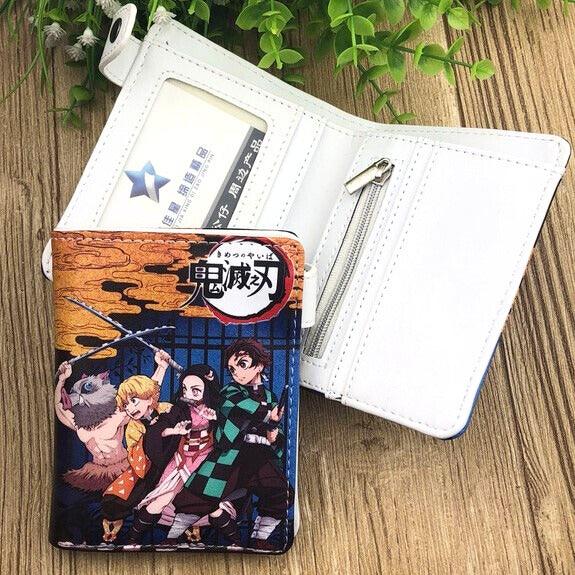 Demon Slayer PU Leather Button Wallet (7 Styles) - AnimeGo Store